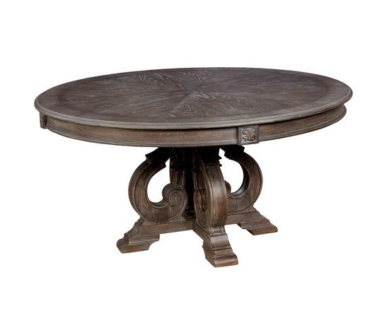 Furniture of America Sorensen Rustic Round Dining Table IDF-3150RT