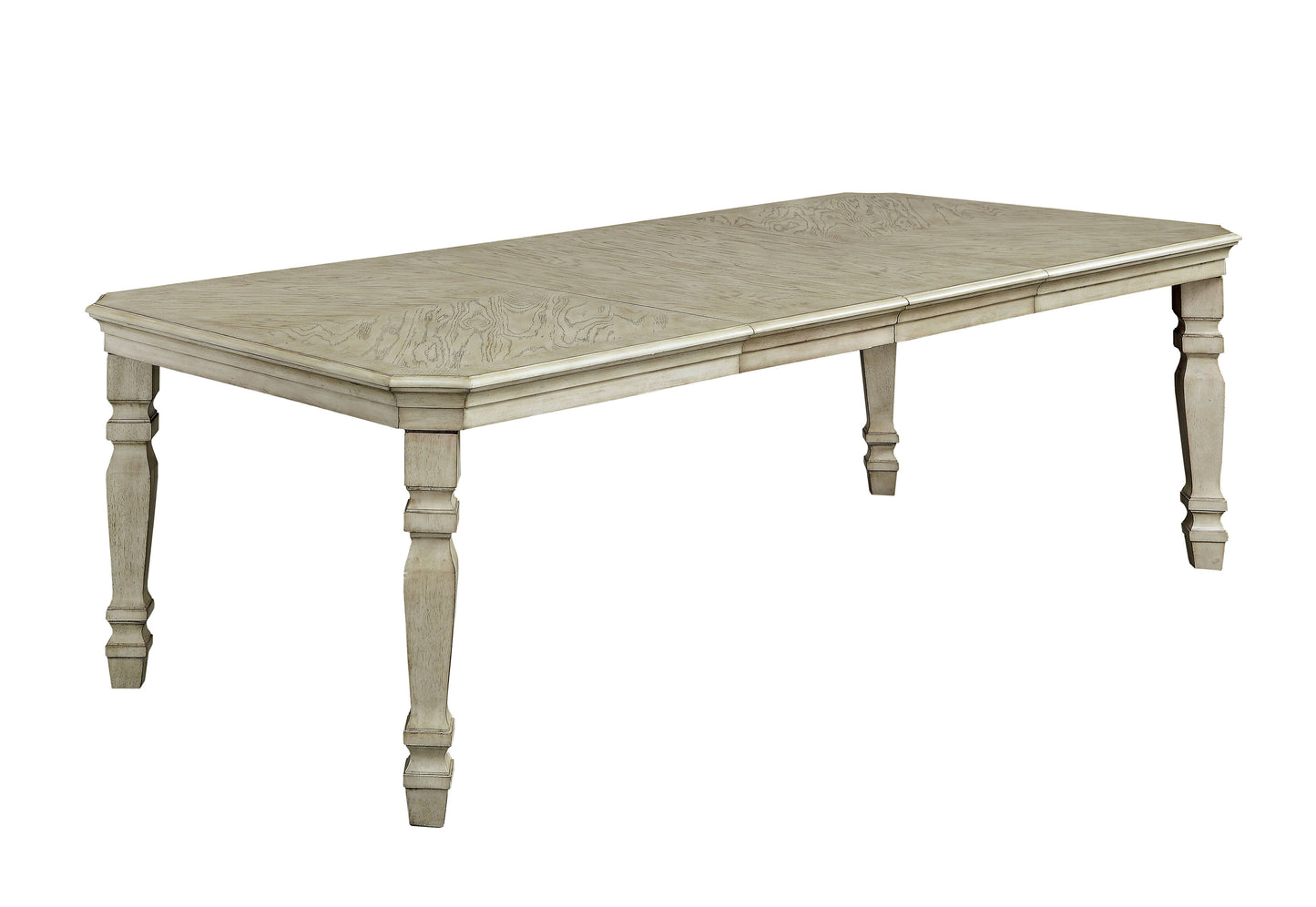 Furniture of America Biarritz Transitional Dining Table with Two 18" Leaves IDF-3600T