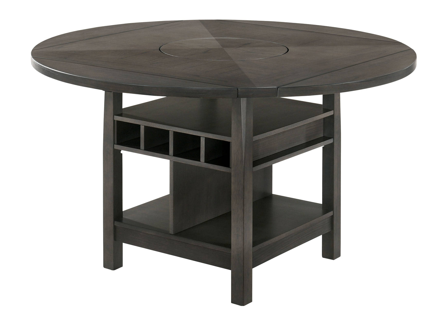 Furniture of America Summerland Multi-Storage Counter Height Dining Table in Gray IDF-3733GY-RPT