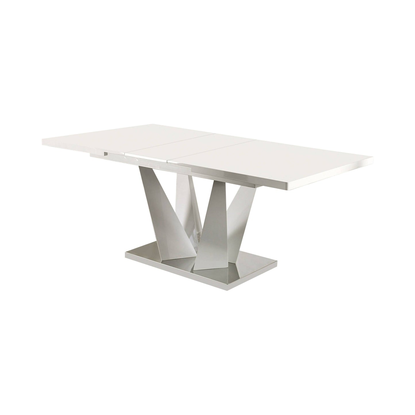 Furniture of America Soholi Contemporary Dining Table with 14" Leaf IDF-3742T