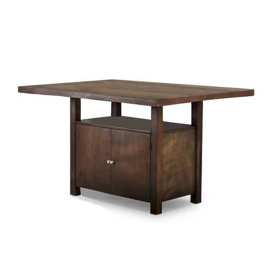 Furniture of America Wilda Storage Counter Height Dining Table IDF-3779PT