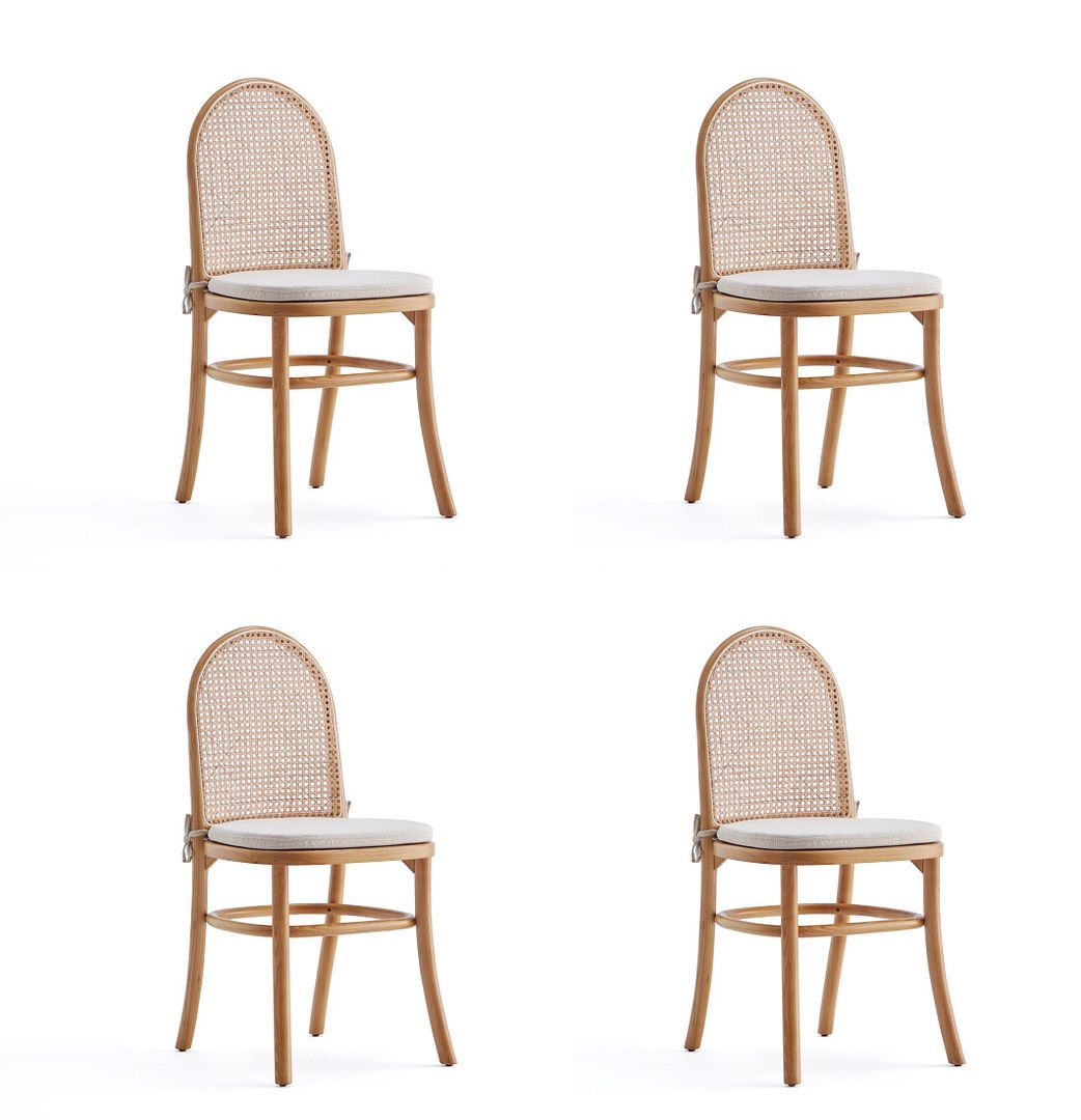 Manhattan Comfort Paragon Dining Chair 1.0 with Cushions - Set of 4