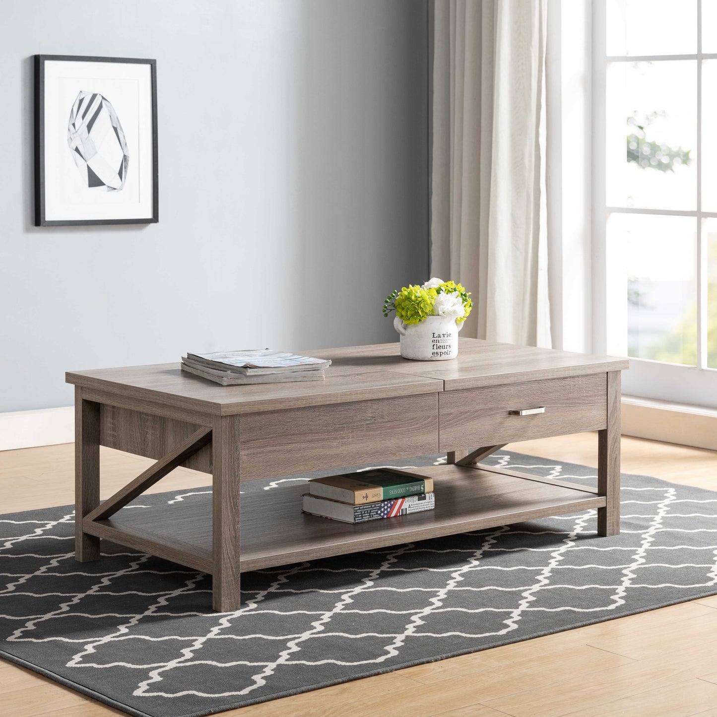 ID USA Coffee Table - Dark Taupe 212867CT