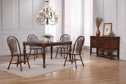 Sunset Trading Andrews 6 Piece 76" Rectangular Extendable Dining Set DLU-ADW4276-820-SBCT6P