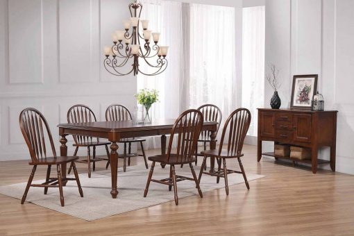 Sunset Trading Andrews 8 Piece 76" Rectangular Extendable Dining Set DLU-ADW4276-820-SBCT8P