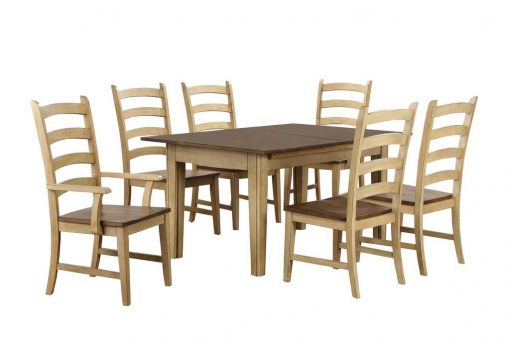 Sunset Trading Brook 7 Piece 134" Rectangular Extendable Dining Set | Seats 12 DLU-BR134-PW7PC