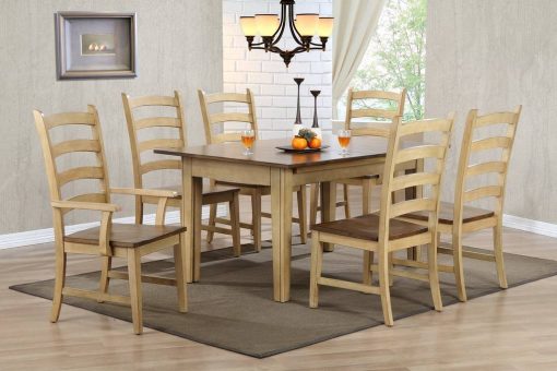 Sunset Trading Brook 7 Piece 134" Rectangular Extendable Dining Set | Seats 12 DLU-BR134-PW7PC