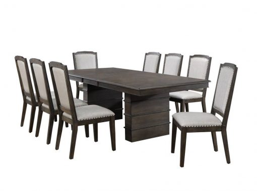 Sunset Trading Cali 9 Piece 96" Rectangular Extendable Dining Table Set DLU-CA113-8C-9PC