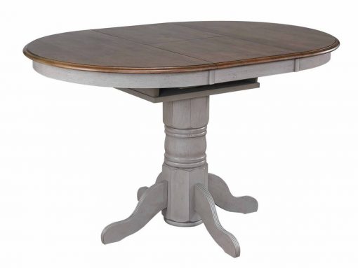 Sunset Trading Country Grove 6 Piece 42" Round to 60" Oval Extendable Pub Table Set DLU-CG4260CB30AGOBH6