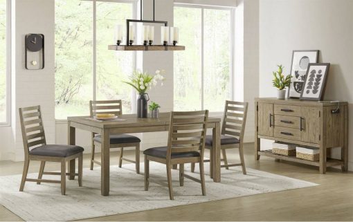 Sunset Trading Saunders 6PC Extendable Dining Table Set ED-D18620TB-4S-SV6P