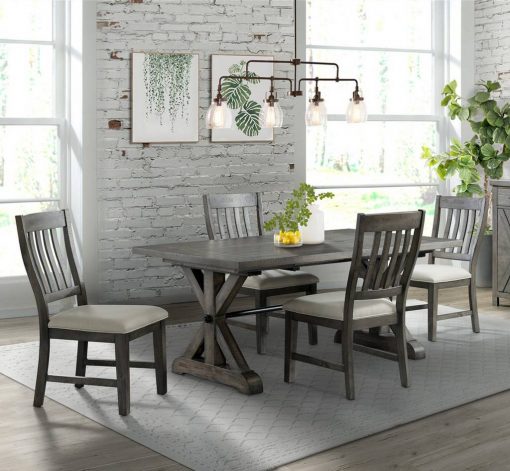 Sunset Trading Trestle 5 Piece Dining Set ED-SK100-170-5P