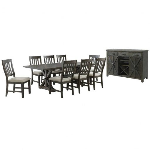 Sunset Trading Trestle 10 Piece Dining Set ED-SK100-170SR-10P