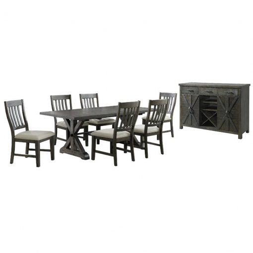 Sunset Trading Trestle 8 Piece Dining Set ED-SK100-170SR-8P