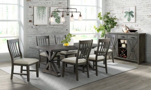 Sunset Trading Trestle 8 Piece Dining Set ED-SK100-170SR-8P