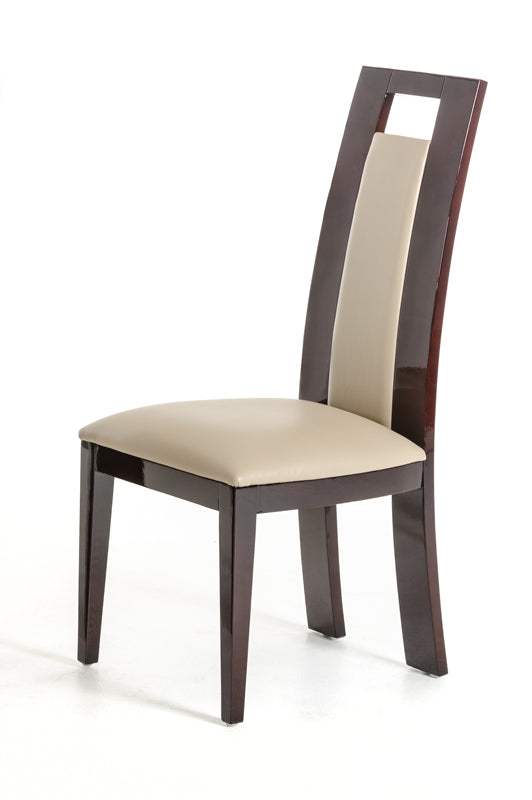 Homeroots Two 42" Leatherette and Wood Dining Chair 282994