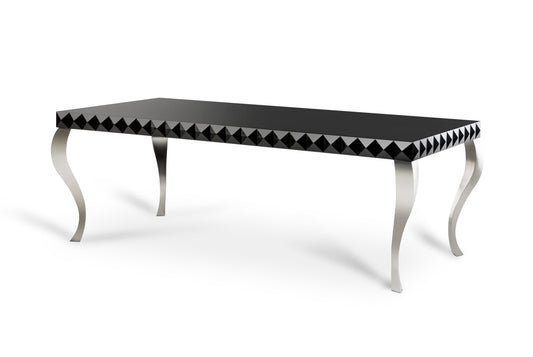 Homeroots 30" Black Lacquer MDF Dining Table 283051