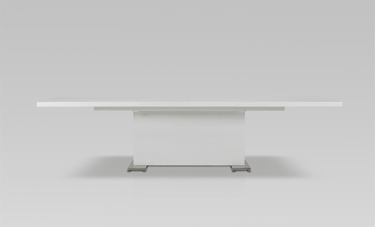 Homeroots 30" White MDF and Steel Dining Table 283320