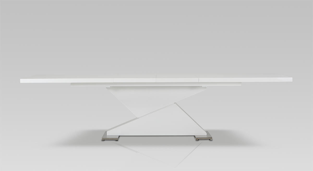 Homeroots 30" White MDF and Steel Dining Table 283322