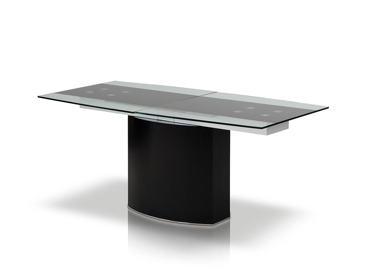 Homeroots 30" MDF  Steel  and Glass Dining Table 283327