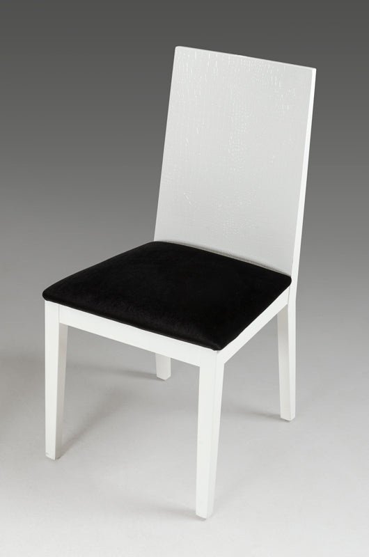 Homeroots Two 36" White Fabric Dining Chairs 284078