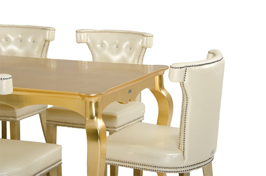 Homeroots 30" Golden Crocodile Lacquer Table 284117