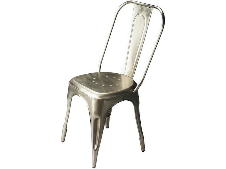 Butler Specialty Company Garcon Iron Side Chair, Silver 3127025