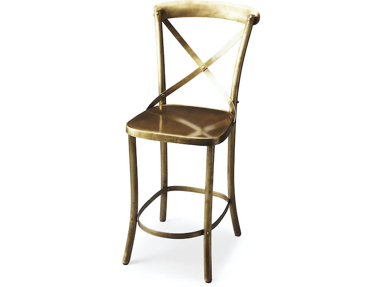 Butler Specialty Company Bennington Antique 24" Counter Stool, Gold 3432330