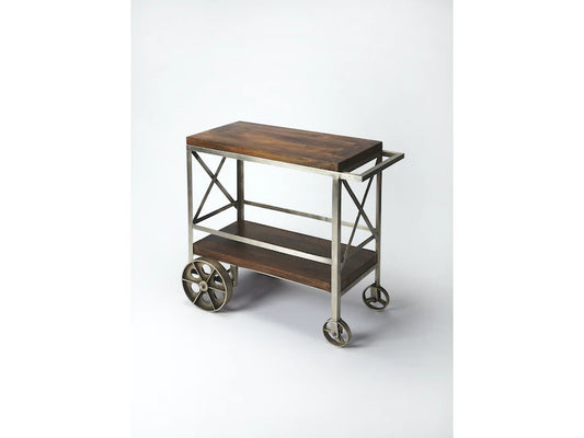 Butler Specialty Company Merrill Metal & Wood Bar Cart, Multi-Color 3541330