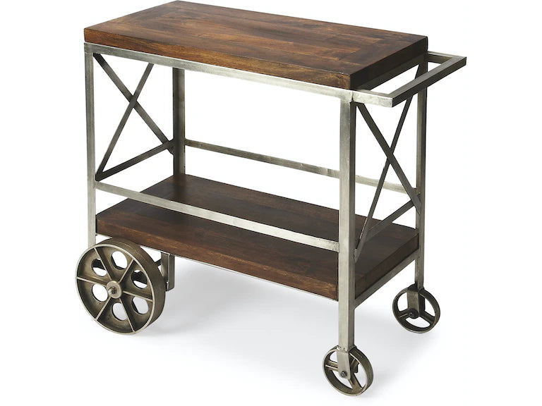 Butler Specialty Company Merrill Metal & Wood Bar Cart, Multi-Color 3541330