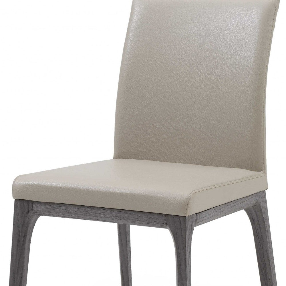 Homeroots Set of 2 Faux Leather Dining Chairs