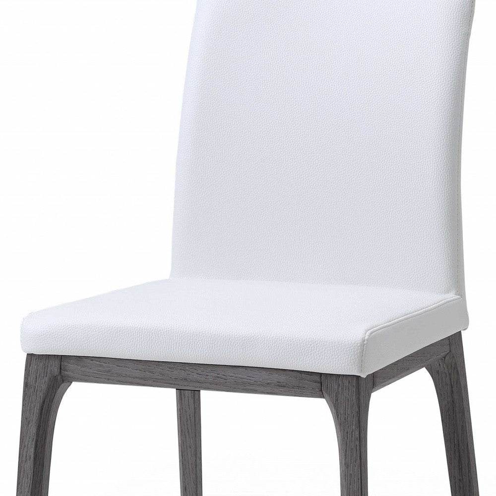 Homeroots Set of 2 Faux Leather Dining Chairs