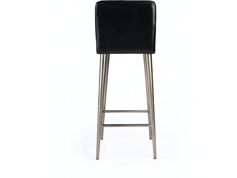 Butler Specialty Company Maxwell Leather 32" Bar Stool, Black 4347034