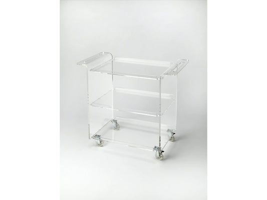 Butler Specialty Company Crystal Clear Acrylic Bar Cart, Clear 5169335