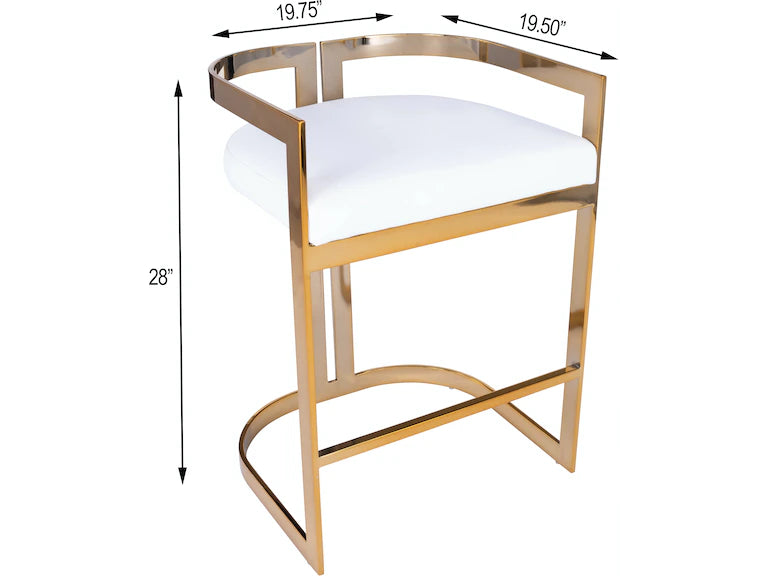 Butler Specialty Company Clarence & Faux Leather 25" Counter Stool