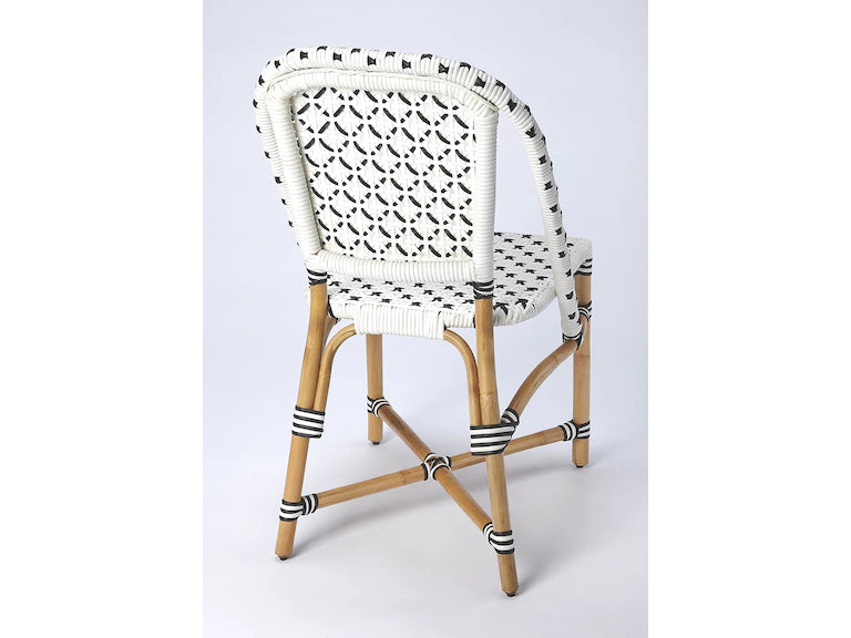 Butler Specialty Company Tenor & Rattan Side Chair, White