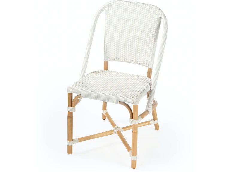 Butler Specialty Company Tenor & Rattan Side Chair, White