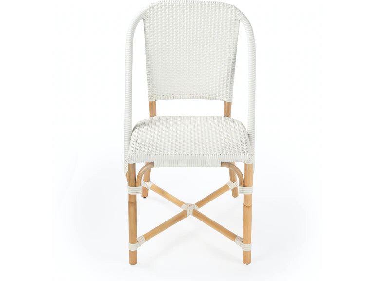 Butler Specialty Company Tenor & Rattan Side Chair, White