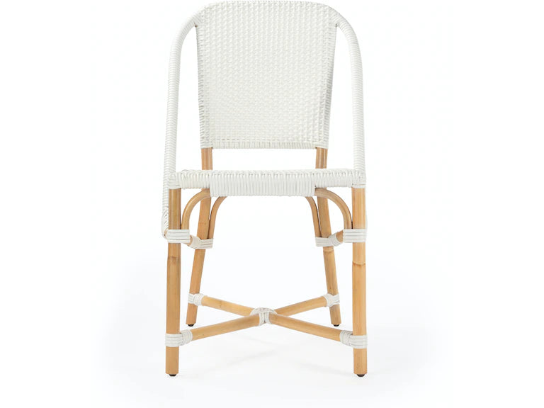 Butler Specialty Company Tenor & Rattan Side Chair, White