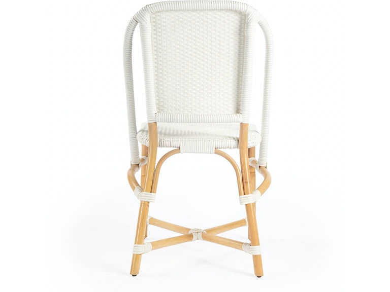 Butler Specialty Company Tenor & Rattan Side Chair, White