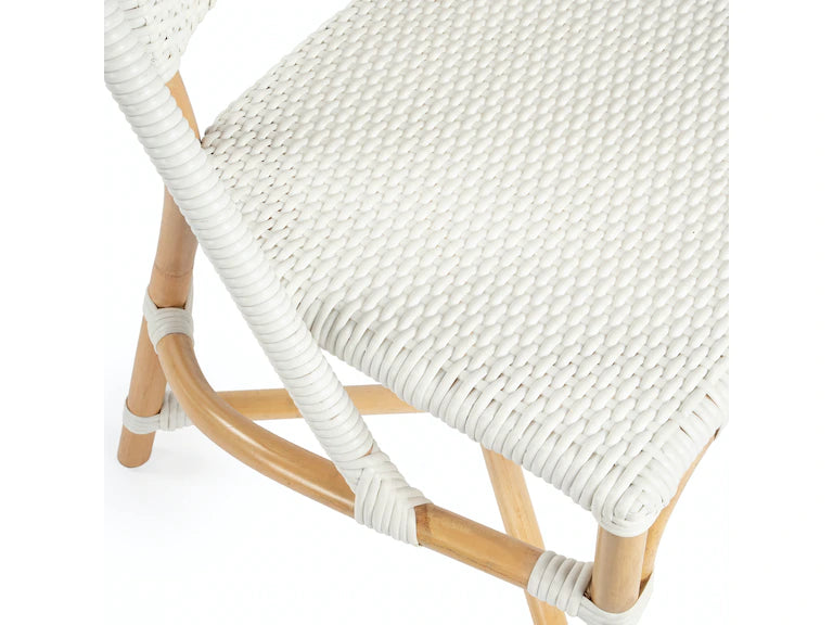 Butler Specialty Company Tenor & Rattan Side Chair, White