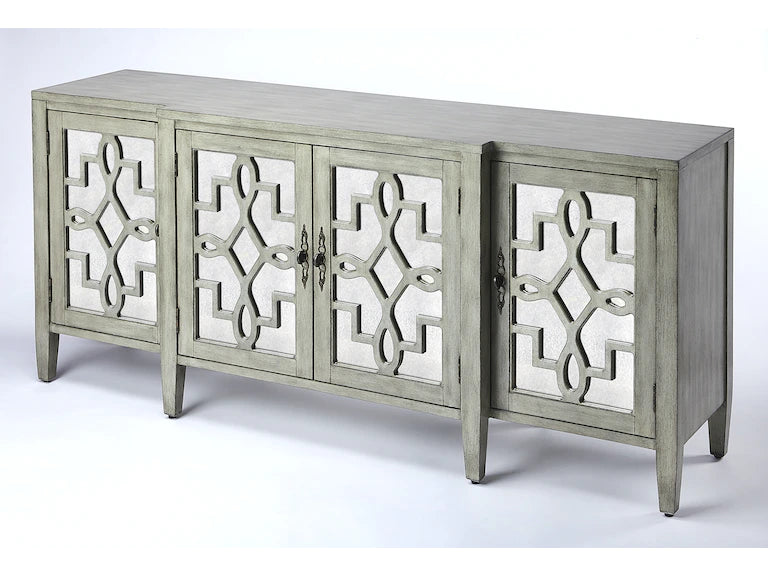 Butler Specialty Company Giovanna  Mirrored 71.75" Sideboard, Green 5403140