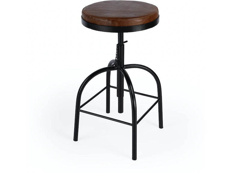 Butler Specialty Company Clyde Leather 25" Adjustable Bar Stool