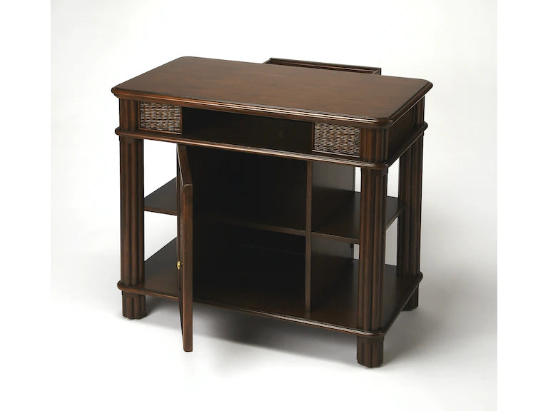 Butler Specialty Company Falmouth Rattan Kitchen Island, Dark Brown 9369399