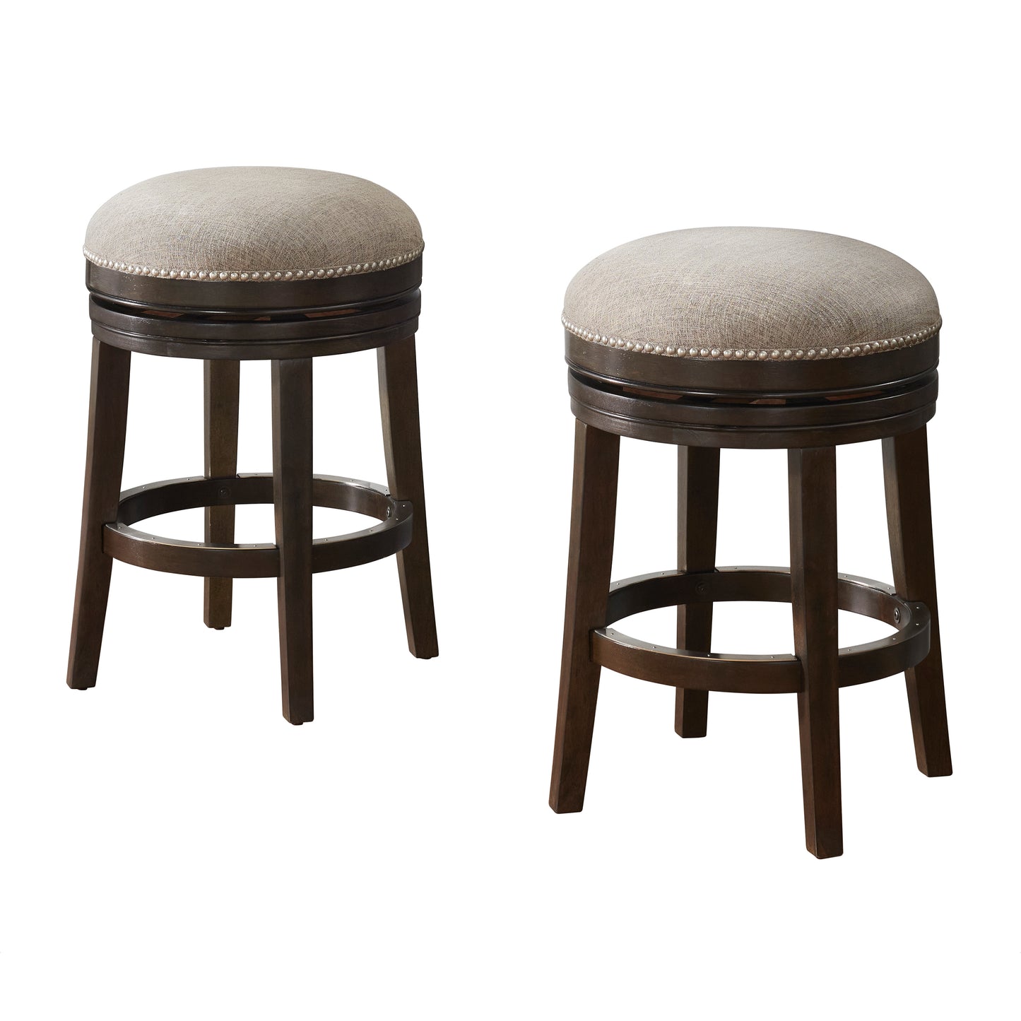 ALATERRE Clara Swivel Counter Height Stool, Set of 2