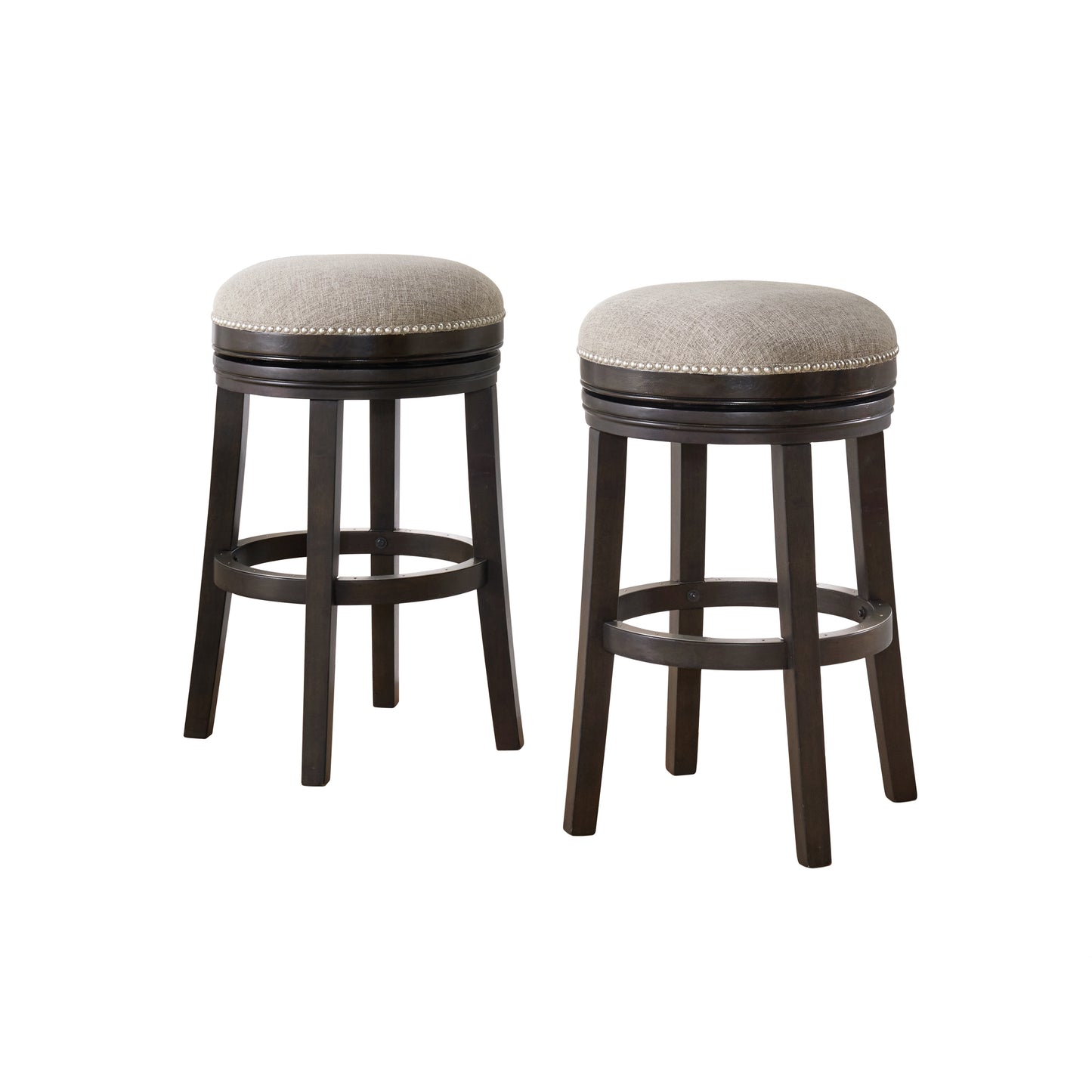 ALATERRE Clara Swivel Bar Height Stool, Set of 2