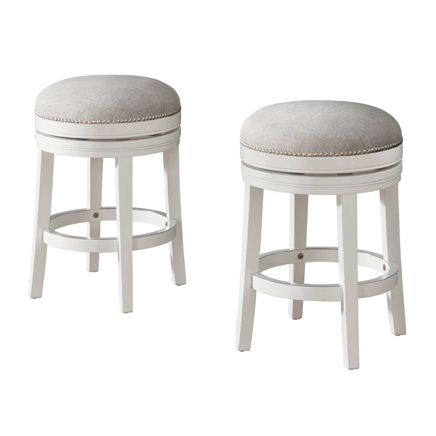 ALATERRE Clara Swivel Counter Height Stool, Set of 2