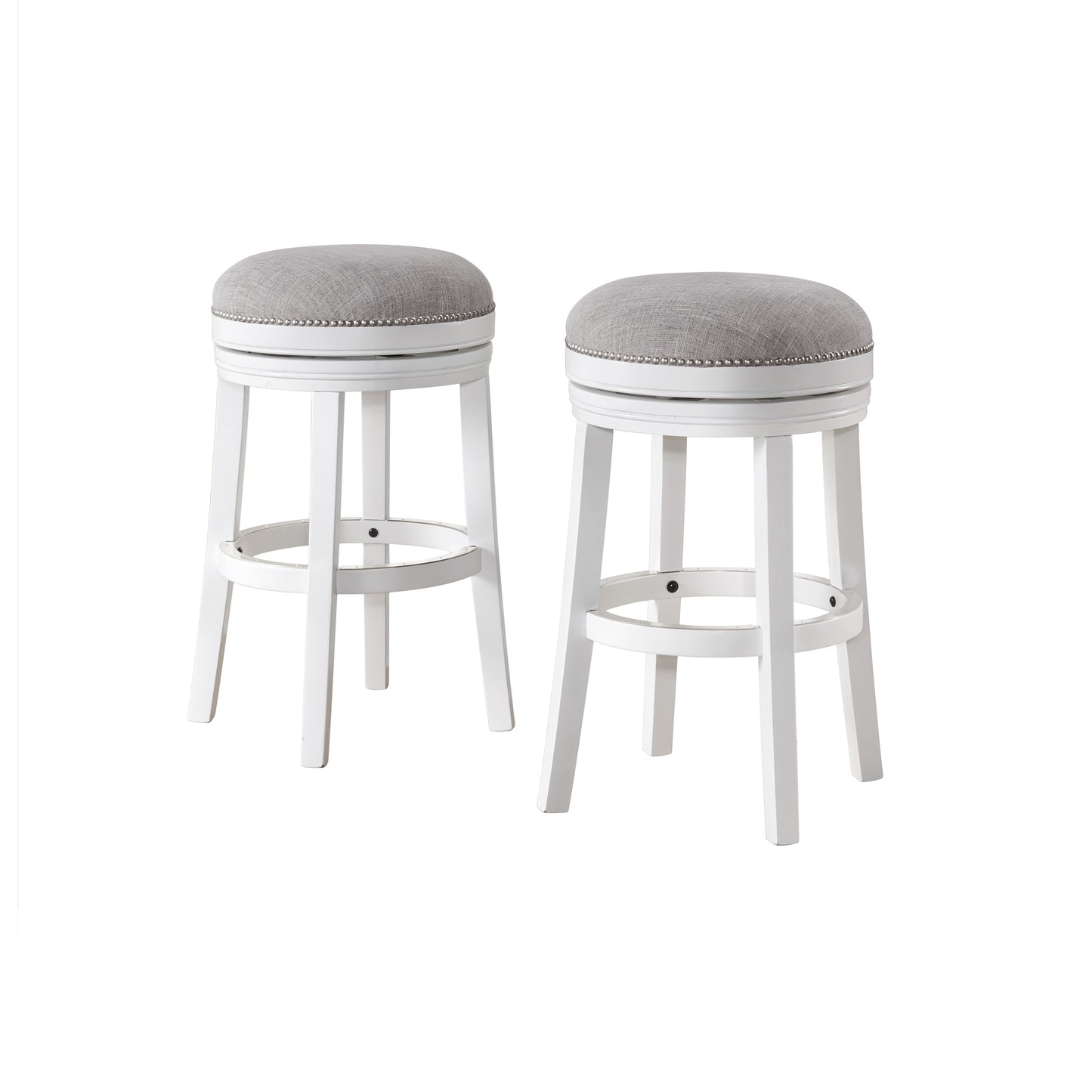 ALATERRE Clara Swivel Bar Height Stool, Set of 2