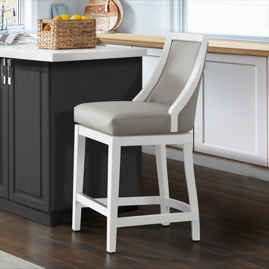 ALATERRE Ellie Counter Height Stool with Back