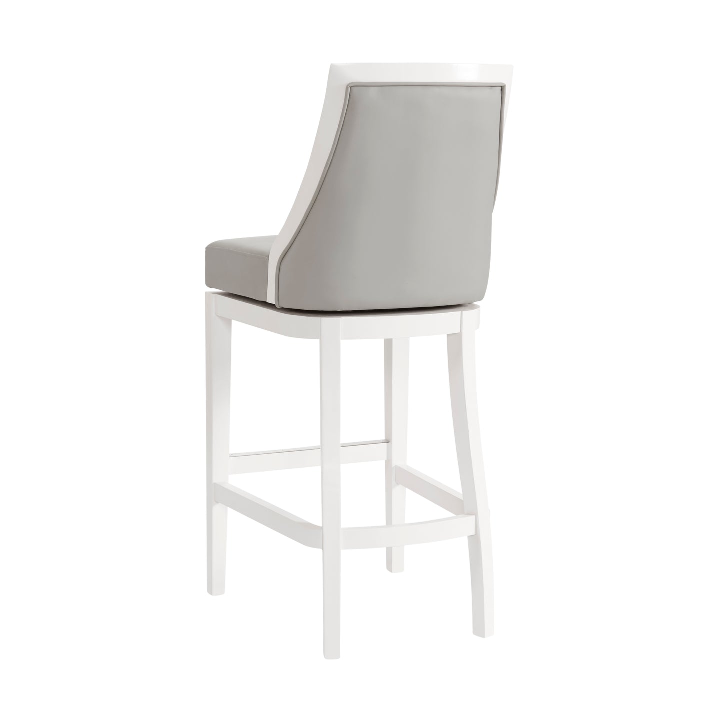 ALATERRE Ellie Bar Height Stool with Back, Set of 2