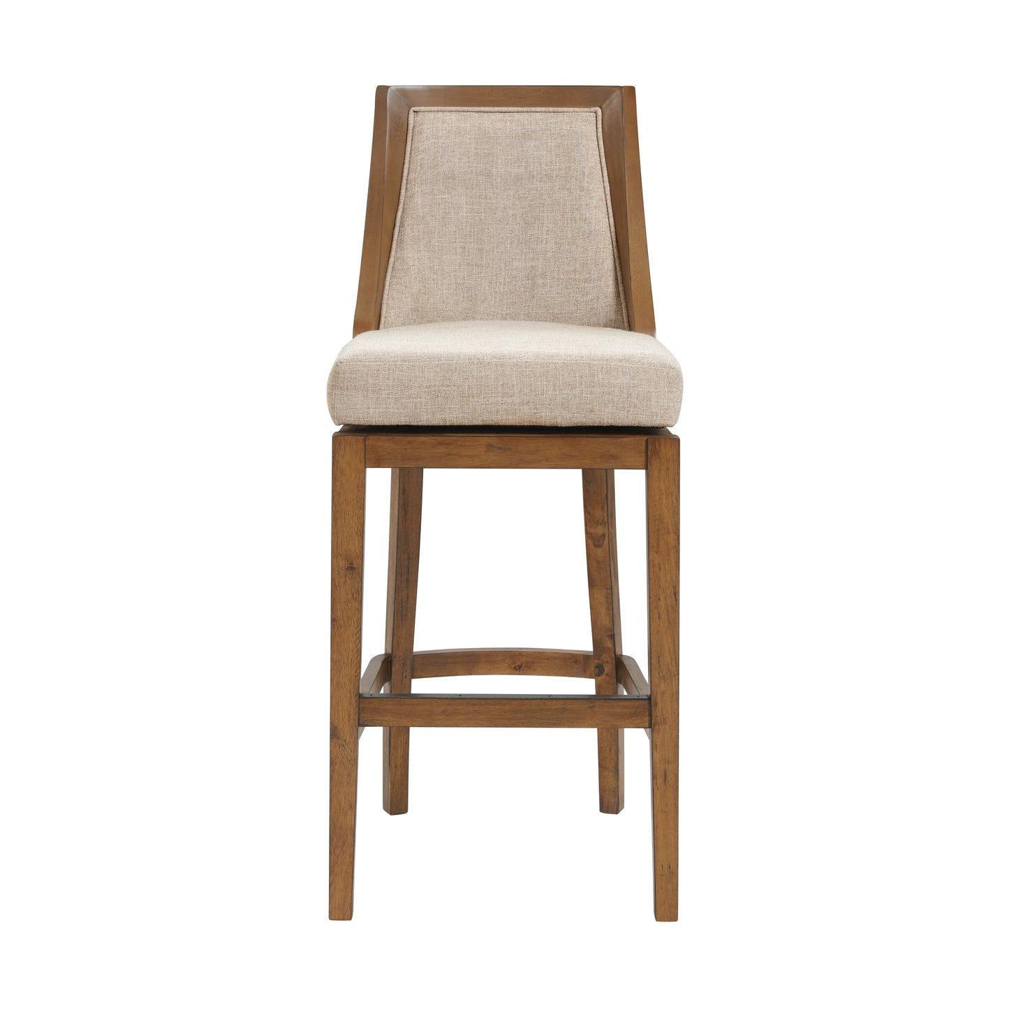 ALATERRE Ellie Bar Height Stool with Back, Set of 2